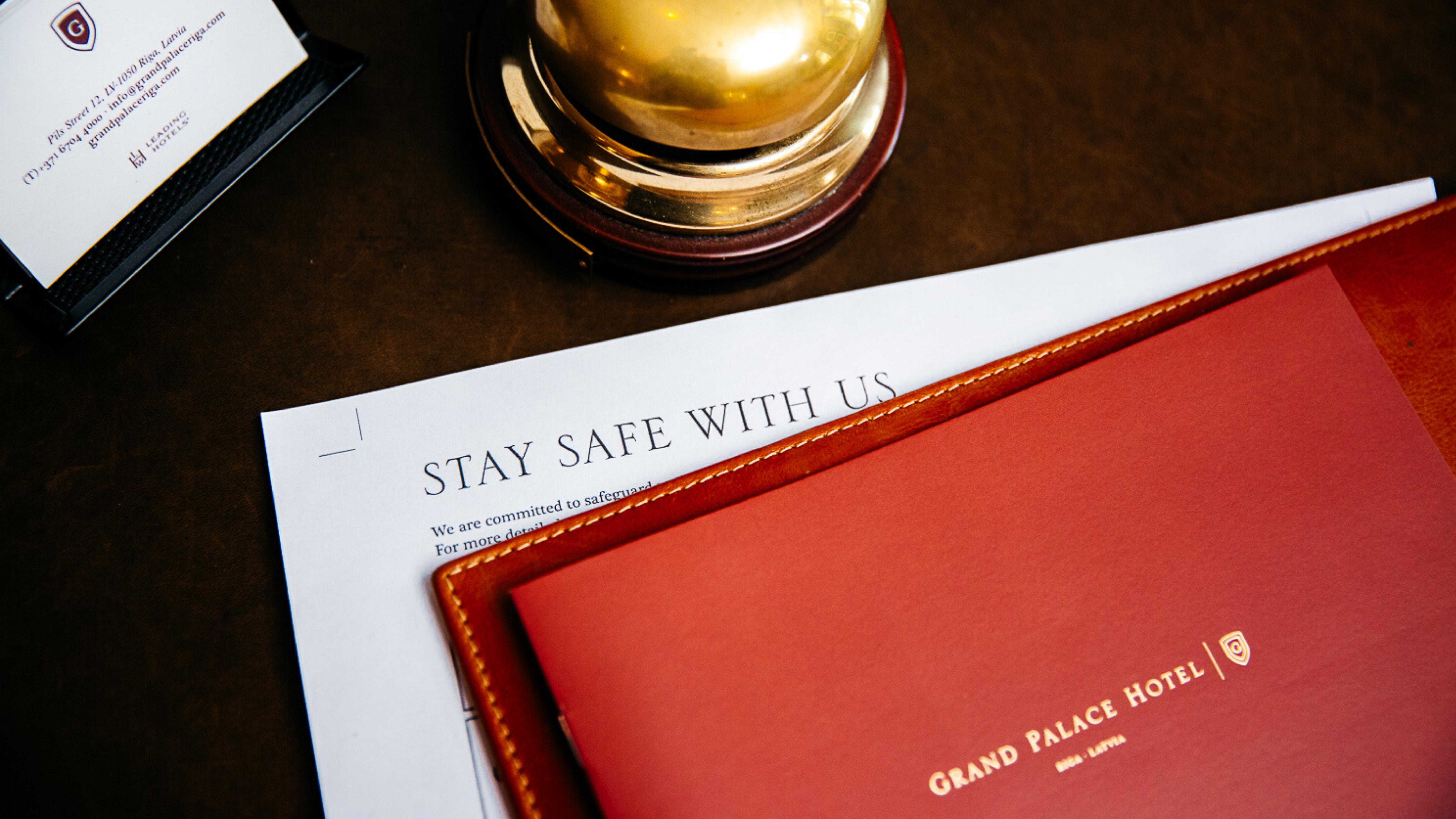 Grand Palace Hotel - Small Luxury Hotels Of The World Riga Exterior foto A hotel room service menu